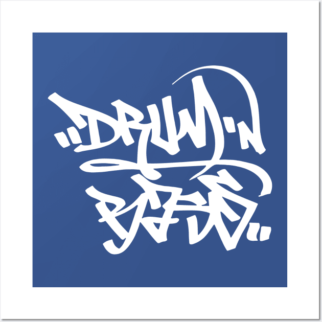 Drum N Bass Graffiti Wall Art by CultureClashClothing